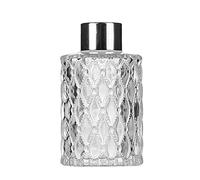 QUUPY 1 flacon diffuseur de 150 ml vide rechargeable en verre pour aromathérapie - Diffuseur d'huiles essentielles de rechange (transparent)