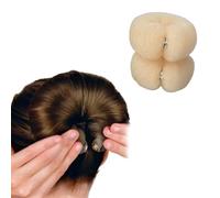 QUUPY Lot de 2 donuts pour chignon en forme de donut - Accessoire de coiffure en mousse pour femme et fille