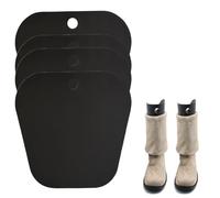 QUUPY Lot de 2 paires d'inserts de forme de bottes, réutilisables, outil de soutien hautement respirant pour bottes pour homme et femme (25,4 cm)