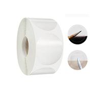 QUUPY Lot de 2 rouleaux de 1000 étiquettes autocollantes rondes transparentes pour emballage cadeau 2,5 cm, claire, 2.5cm, (FBA-QUS97642CLEAR)