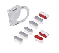 QUUPY Lot de 8 amortisseurs universels pour lunette de WC