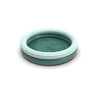 Quut - Dippy - Piscine Gonflable en PVC Premium de qualité (0.30mm) - ludique et Design à partir de 2 Ans - 120cm de diamètre - pataugeoire Gonflable Ronde 2 boudins (Vert Jardin)