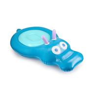 Quut - Hippo Float bouée Gonflable Enfant - poignées Solides - Vinyle épais Durable et Non Toxique - pour Piscine et Plage - 130 x 173 cm - avec rustine de réparation