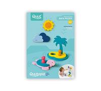 Quut opia-Treasure Island-Puzzle Amis, Jouet de Bain pour bébé à partir de 10 Mois - Jouet de bébé - Stimule la motricité et l'imagination