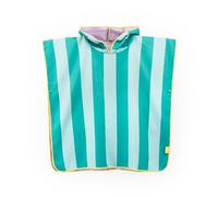 Quut - Poncho de Plage Enfant Lagon - 60 x 60 cm - Microfibre Ultra Absorbante - Séchage Rapide - Sans Sable - Léger & Compact - Lavable à 30°C