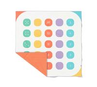 Quut - Serviette de Plage/Piscine Enfant avec Jeu - en Microfibre Séchage Ultra Rapide, sans Sable - Compacte, Légère (Jeu d'équilibre, XL - 180 x 180cm)