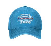 QUWJLK Casquette David Crowley 2026, Crowley pour gouverneur du Wisconsin, Casquette rétro en Coton