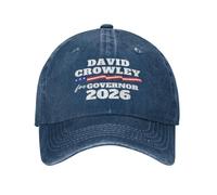 QUWJLK Casquette David Crowley 2026, Crowley pour gouverneur du Wisconsin, Casquette rétro en Coton