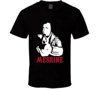 quwomu Mesrine Movie T-Shirt, Franz & ouml Sische Gangster Films, P-u-b-l-i-c E-n-e-m-y # 1 Cassel Movie