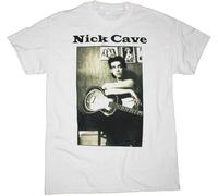 quwomu Nick Cave Photo Bad Seeds Grinderman The Birthday Party New S-XXL White T-Shirt White