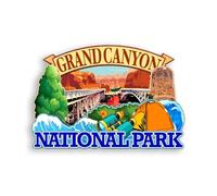 Quwsne Aimant de réfrigérateur Grand Canyon National Park Arizona États-Unis Aimant de réfrigérateur souvenir de voyage en ville Cadeaux touristiques 3D monuments classiques faits à la main Artisanat