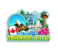 Quwsne Aimant de réfrigérateur Niagara Falls Canada - Souvenirs de voyage en ville - Cadeaux touristiques 3D - Monuments classiques - Artisanat fait à la main - Décoration d'intérieur - 1869