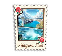 Quwsne Aimant de réfrigérateur Niagara Falls USA Amérique - Souvenirs de voyage - Cadeaux touristiques 3D - Monuments classiques - Artisanat fait à la main - Décoration d'intérieur - 3395