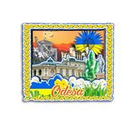 Quwsne Aimant de réfrigérateur Odesa Ukraine Frigo Magnet Ville Voyage Souvenirs Touristiques Cadeaux 3D Monuments Classiques Artisanat Fait à la Main Décoration De La Maison-3994