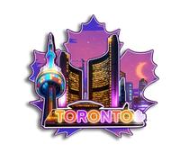 Quwsne Aimant de réfrigérateur Toronto Ontario Canada - Souvenirs de voyage - Cadeaux touristiques 3D - Monuments classiques - Artisanat fait à la main - Décoration d'intérieur - 112