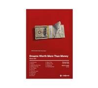 QUXDJZ Meek Mill - Dreams Worth More Than Money - Poster d'album personnalisé - Impression sur toile - Décoration murale pour salon, chambre à coucher (50 x 75 cm)