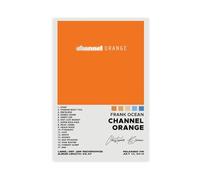 QUXDJZ Poster de l'album Frank Ocean Channel orange sur toile pour décoration de chambre à coucher, bureau, chambre, cadeau (60 x 90 cm)
