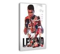 QUXDJZ Poster Muhammad Ali (2) sur toile pour décoration de chambre à coucher, bureau, chambre, cadeau 40 x 60 cm