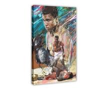 QUXDJZ Poster Muhammad Ali (3) sur toile - Décoration murale pour salon, chambre à coucher - 20 x 30 cm