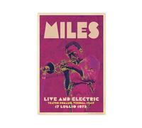 QUXDJZ Poster sur toile Miles Davis Live in Italy - Décoration murale pour salon, chambre à coucher - 40 x 60 cm