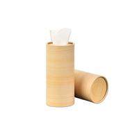 QuxetlRyz BoîTes Cylindriques De Mouchoirs pour Voiture Boîte à mouchoirs cylindrique de 16cm, 1 pièce, boîte for Voiture, Rangement créative en Rouleau Papier Dessin, également adaptée(Brown)