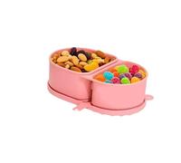QuxetlRyz Poubelle Suspendue Cuisine Récipients à collation en Silicone avec couvercles, boîte réutilisable étanche, organisateur de cuisine et conteneur stockage(Pink)
