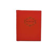 QuxetlRyz Raccolta Monete Album 250/120 Pockets PU Leather Album for Coins 10 Sheets Stamp Coin Collection Book for Commemorative Badges Tokens Home(120 Pockets Red)