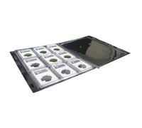 QuxetlRyz Raccolta Monete Album 2Sheets Clear Plastic Certified Coin Slab Binder Album Pages