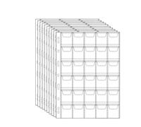 QuxetlRyz Raccolta Monete Album 6/9/12/20/30/42 Pocket Coin Pages 10PCS 20PCS Plastic Holders Stamp Collector Supplies for Currency Collection(20pcs-30 Grids)