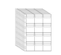 QuxetlRyz Raccolta Monete Album 6/9/12/20/30/42 Pocket Coin Pages 10PCS 20PCS Plastic Holders Stamp Collector Supplies for Currency Collection(20pcs-12 Grids)