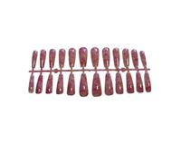 QUXVUIS 1 ensemble de bandes d'ongles de rue couleur bouts d'orteils Extra longs marbré coloré couverture complète ballerine Style manucure décorations , mzy-d01