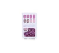QUXVUIS 1 ensemble de faux ongles limes de longueur moyenne Style carré mat couverture complète Art décalcomanies outil beauté artificielle Kit manucure , Type10 , F635