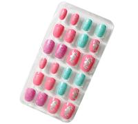 QUXVUIS 1 ensemble ongles pour enfants limes de longueur moyenne presse mate sur enveloppes de couleur unie décalcomanies d'art outil beauté fournitures Salon , Douze