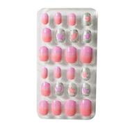 QUXVUIS 1 ensemble ongles pour enfants limes de longueur moyenne presse mate sur enveloppes de couleur unie décalcomanies d'art outil beauté fournitures Salon , Sept