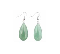 QUXVUIS 1 paire Design Simple cristal naturel boucle d'oreille mariage cérémonie fête balancent boucles d'oreilles dames bijoux décor cadeau, Vert