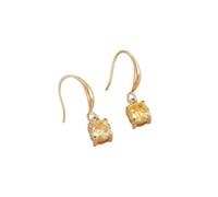 QUXVUIS 1 paire strass boucles d'oreilles cristal anniversaire mariage fiançailles oreille goujons mode Simple oreilles Piercing bijoux dames, Jaune