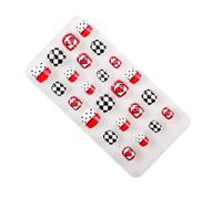 QUXVUIS 1 Set Noël Nail Wraps Enfants Ongles Dessins Animés Beau Motif Adorable Pré-colle Amovible Salon DIY Décorations , PNT-16-08