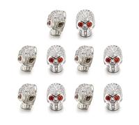 QUXVUIS 10 pièces perles strass mode Bracelet collier bijoux bricolage fabrication de bijoux trouver artisanat accessoires femme, Argent, Yeux rouges