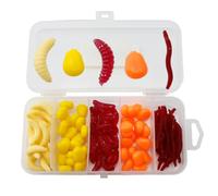 QUXVUIS 100 pièces/Ensemble leurre de pêche avec boîte de Rangement appâts Portables Faux Poissons appâts leurres Outils Nageur Professionnel