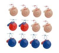 QUXVUIS 12 castagnettes Musicales en Bois, Planche à claquer pour Apprendre Le Rythme, Instrument de Percussion en Bois Magnifiquement conçu à Monter soi-même.