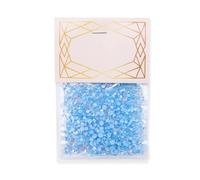 QUXVUIS 1440 pièces verre cristal ensemble personnalisé 3D conseils décoration Nail Art strass bricolage artisanat téléphone portable robe de mariée, Bleu clair