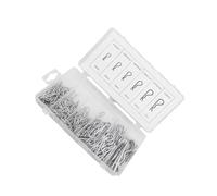 QUXVUIS 150 goupilles Fendues ondulées de Type R, goupilles de retenue Type B avec boîte. Fixations mécaniques très résistantes et dures. Installation et Retrait Rapides. L'étui Rangement Permet