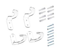 QUXVUIS 2 Paires Acrylique Batte de Baseball Support Mural Spectacle Organisateur Support Cintre Salon Collection Accessoires