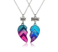 QUXVUIS 2 pièces enfants amitié collier enfants pendentif en acier inoxydable mode cadeaux fête Graduation cou bijoux