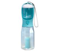 QUXVUIS 3 en 1 Chien Bouteille d'eau Tasse à Boire Portable étanche Chiens Chat Bol Caca Distributeur en Plein air Voyage Animaux Fournitures, Vert