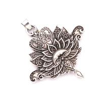 QUXVUIS 3 pièces pendentif mode fleur forme Bracelet collier bijoux maison bricolage décoration ornement trouver des accessoires pour, Argent ancien