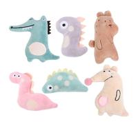 QUXVUIS 6 pièces/Ensemble Jouet en Peluche Durable et Facile à Nettoyer pour Chat, pour Jeu interactif, Jouet en Peluche Mignon Polyester pour Chats, pour Animaux de Compagnie