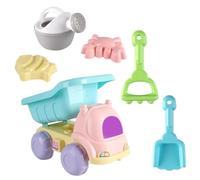 QUXVUIS 6 pièces Jouer Jouets Plage Jouets Ensemble bac à Sable en Plastique sans bavures stimuler l'imagination Seau Kit Eau Jouet Pelle râteau