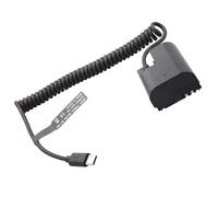 QUXVUIS Adaptateur USB vers Batterie factice LP E6 60Da : Accessoire pour Une Alimentation Externe Plus Flexible en extérieur (Mark III IV 6D) avec câble à