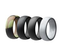 QUXVUIS Alliances en silicone pour une sécurité maximale, évitant tout risque d'arrachement, idéales pour les modes de vie actifs et les activités physiques.